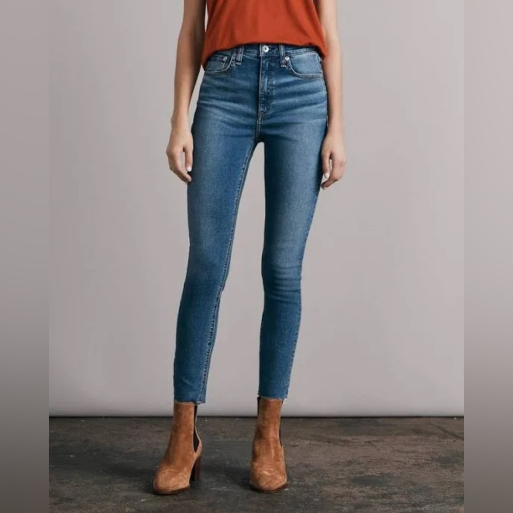 Rag & Bone high rise ankle skinny jeans size 24